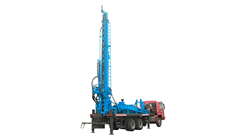 Truck mounted water well drilling rig